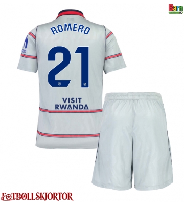 Atletico Madrid Cristian Romero #21 Tredje Kläder Barn 2026-27 Kortärmad (+ Korta byxor)